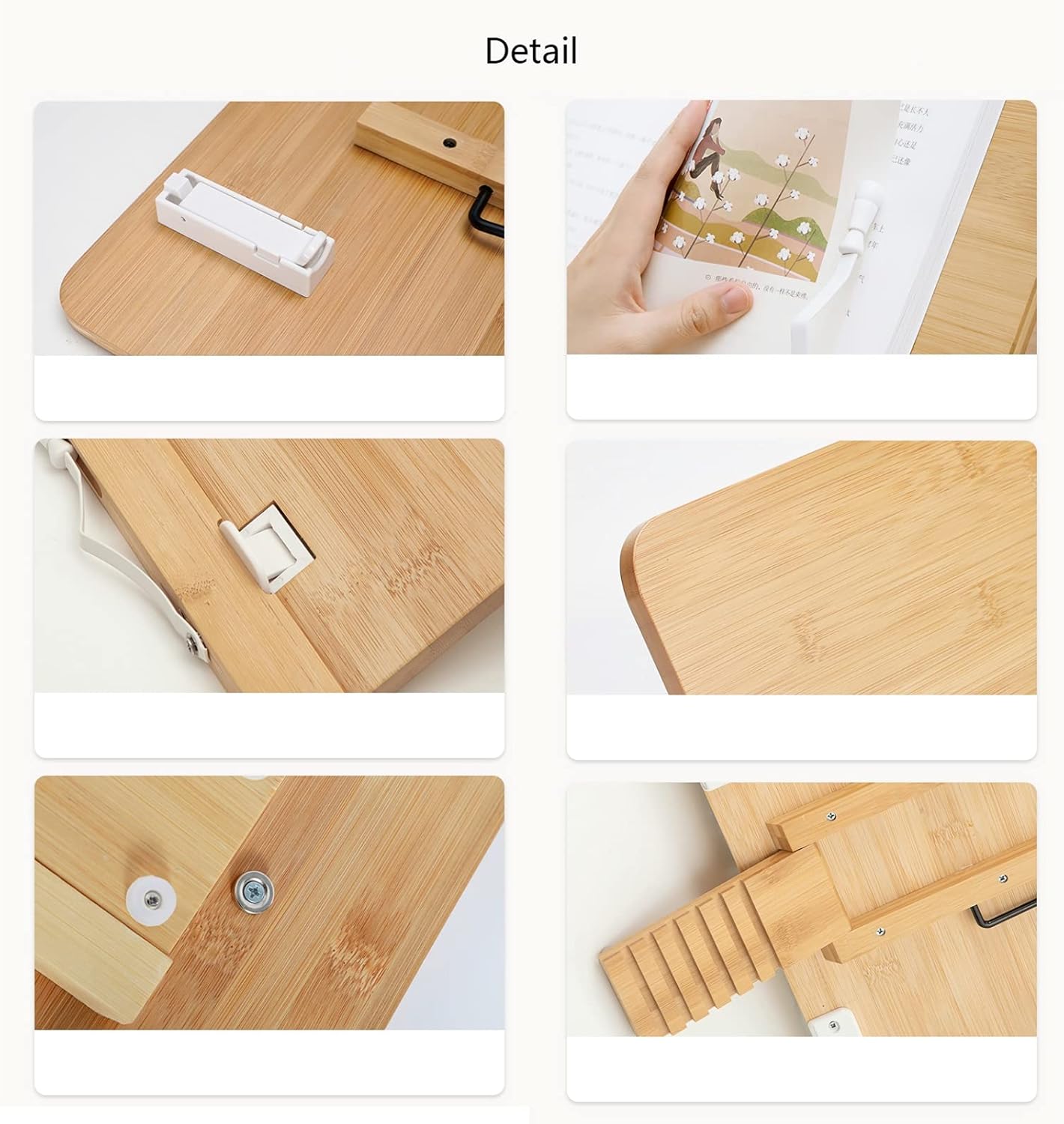 Folding USB Light Book Stand for Reading