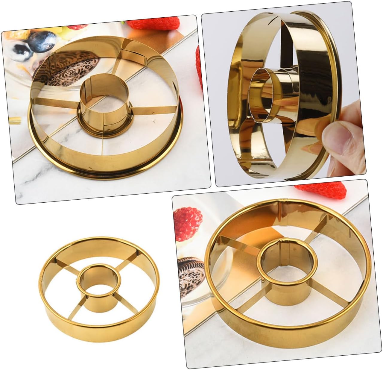Hoement Doughnut Shaper Cake Cutting Set