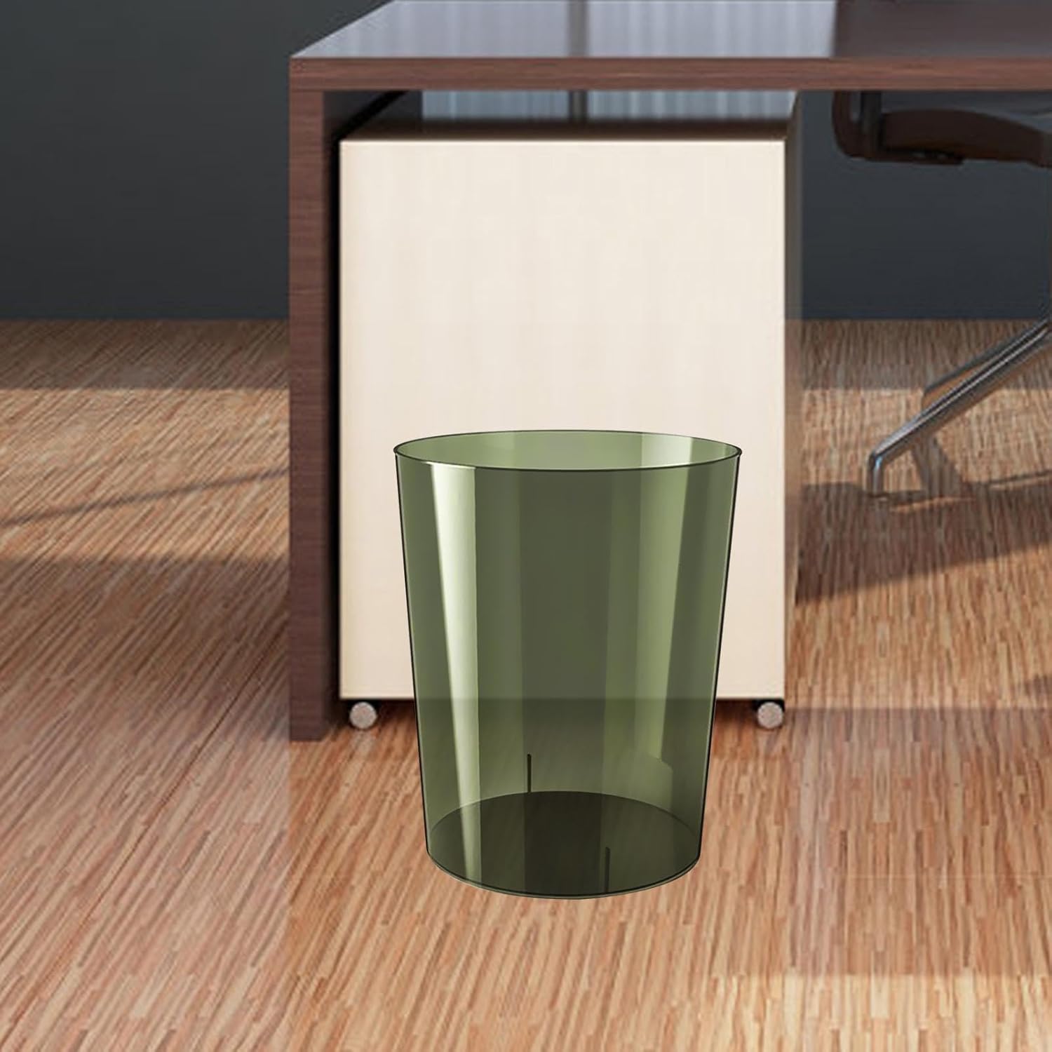 Clear Garbage Bin with Large Capacity for Home Office Bedroom
