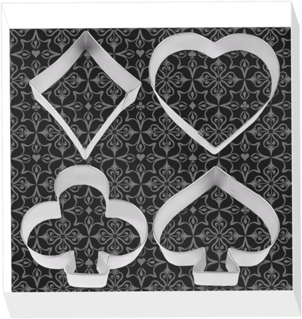 Sandwich Poker Card Cookie Cutter 4 Piece Set