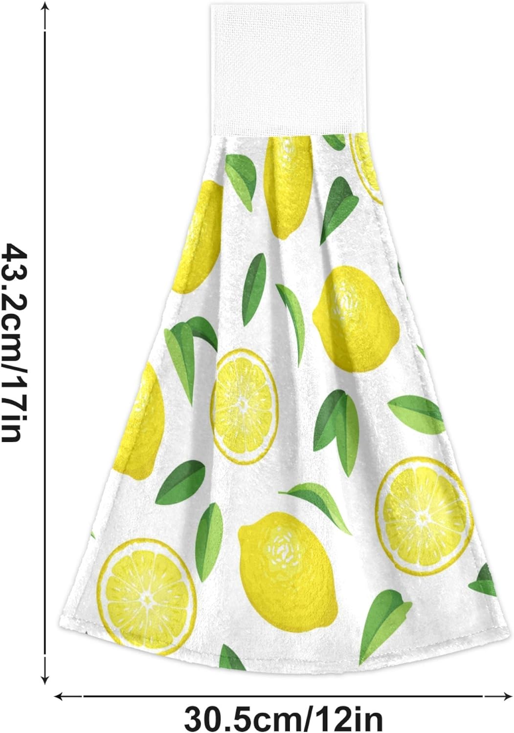 Aslsiy Summer Fresh Lemons Kitchen Towel Set of 2