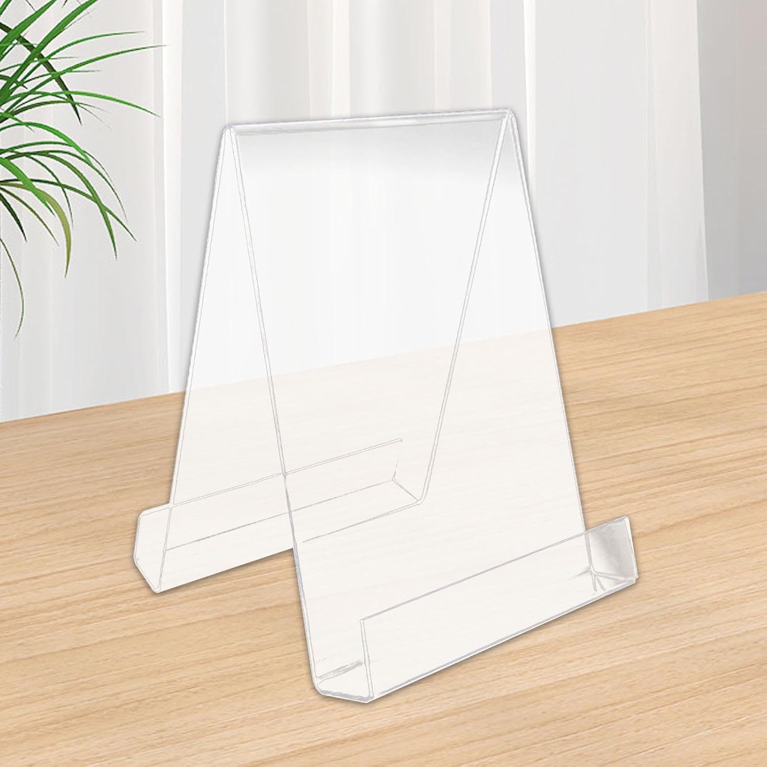 Acrylic Book Stand for Cookbooks Comics and Brochures