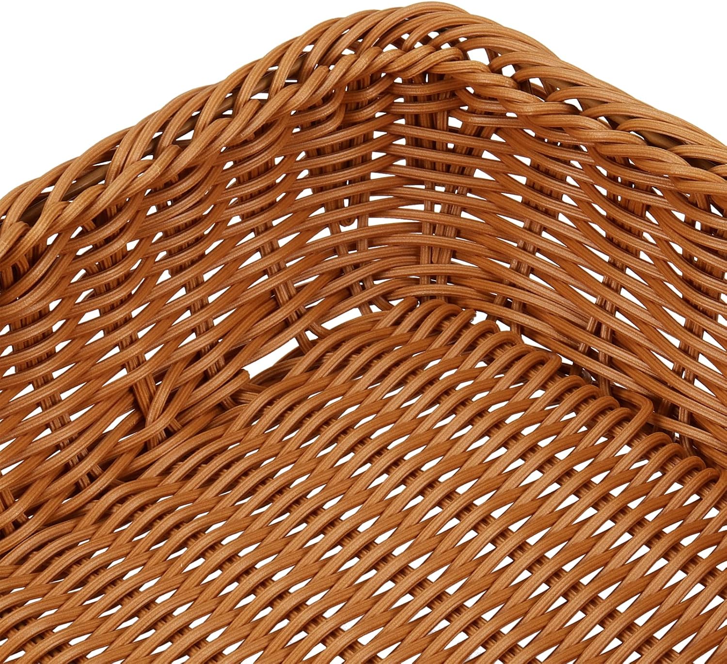 MANCHAP 3PCS 16 Inch Poly Wicker Bread Baskets