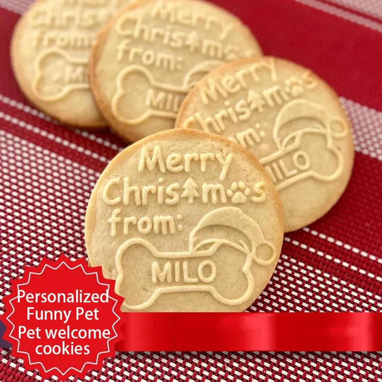 Marryear Custom Pet Name Cookie Stamp Cutter Set