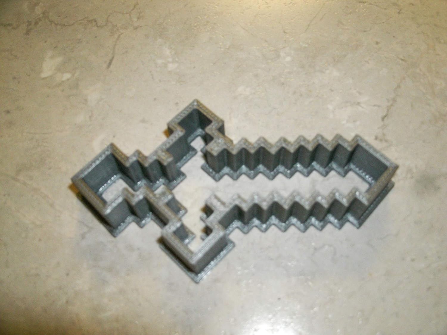 BLOCK ADVENTURE VIDEO GAME SWORD Cookie Cutter