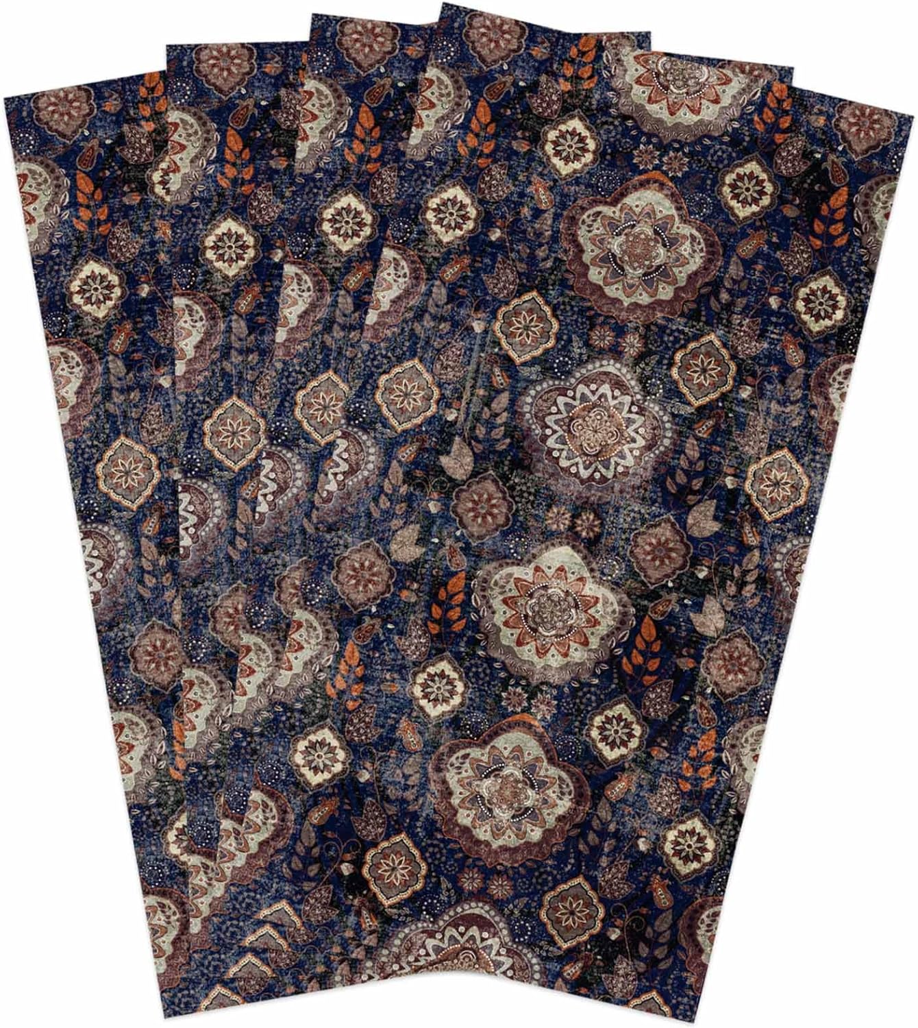 ZOE GARDEN Boho Flower Dish Towels 4-PC Set