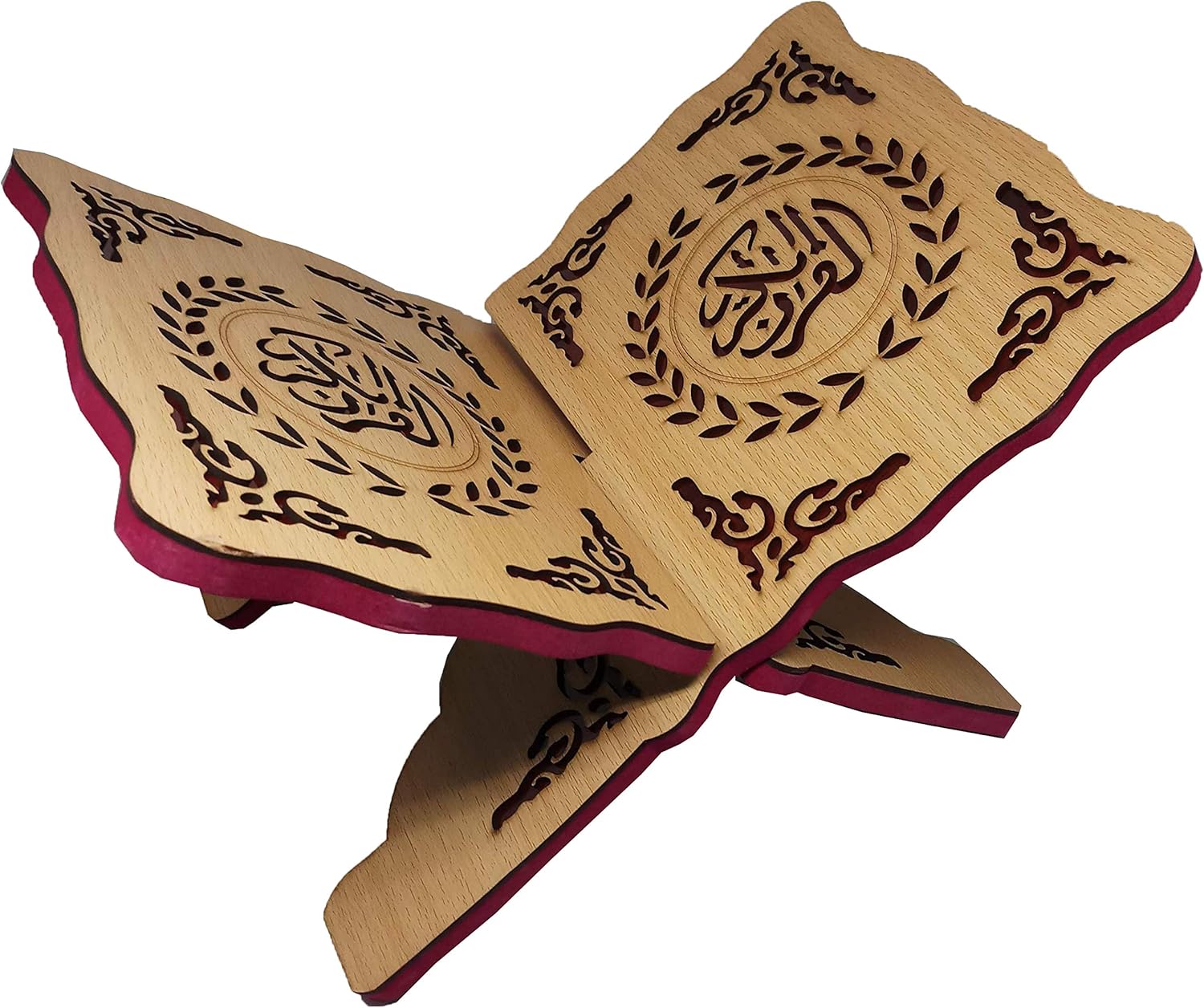 Al-Ameen Wooden Quran Rehal Book Stand Beige Small