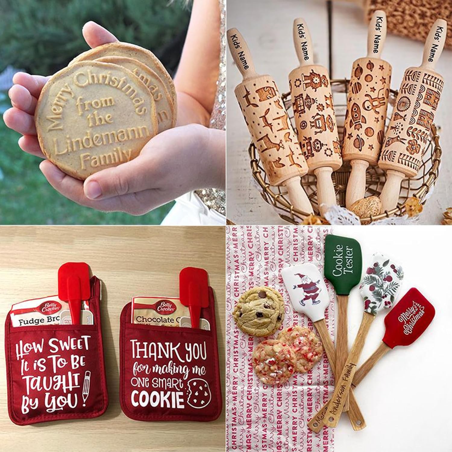 Personalized Cookie Stamp with Family Name 3D Design 1
