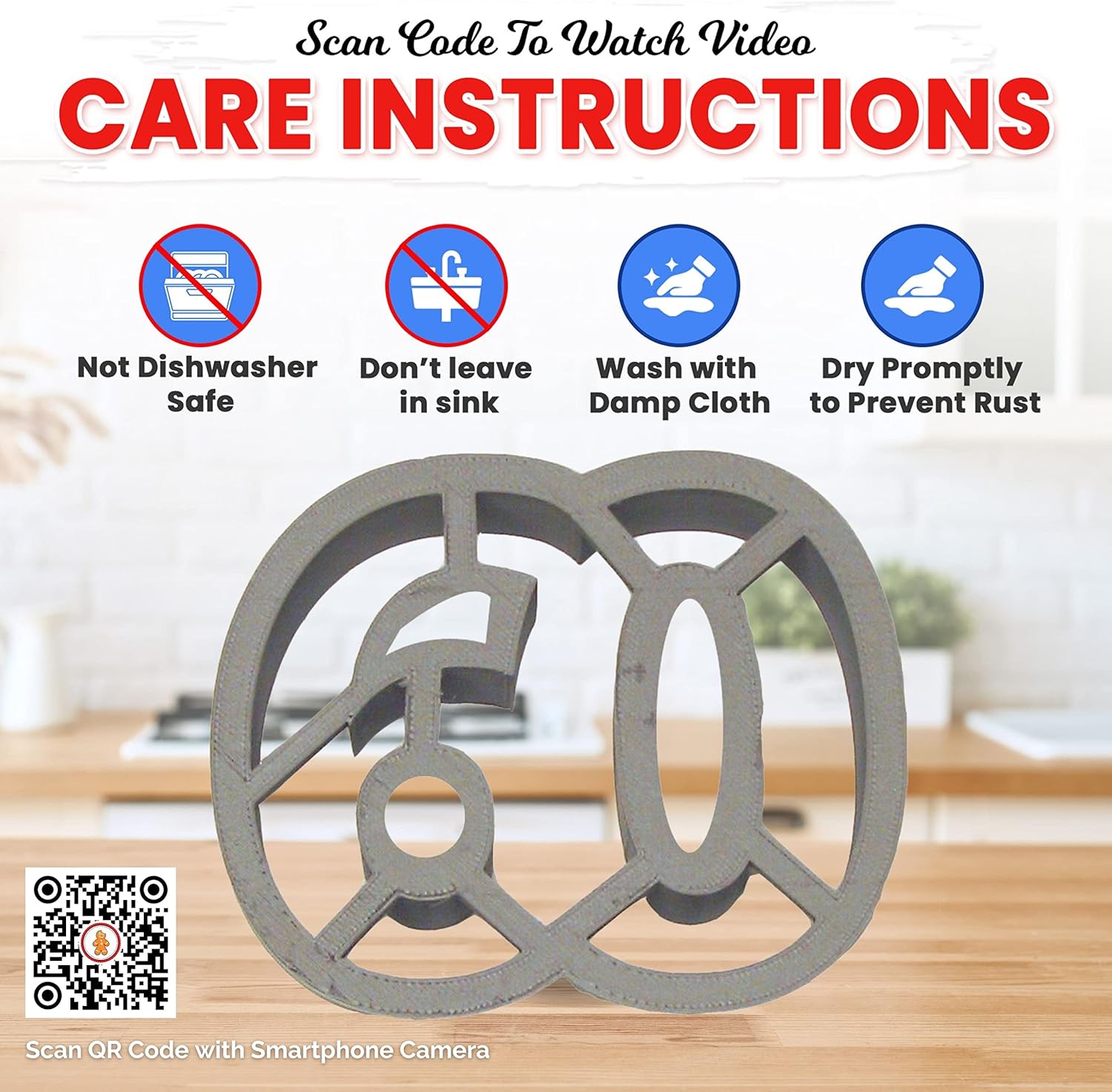 Foose Brand Number 60 Cookie Cutter 375 Inch - Durable Unique