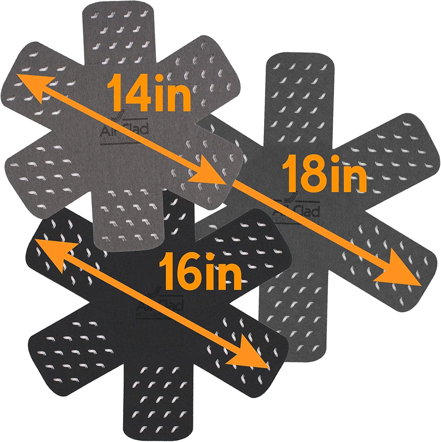 All-Clad 3-Piece Cookware Protectors - BlackGrey