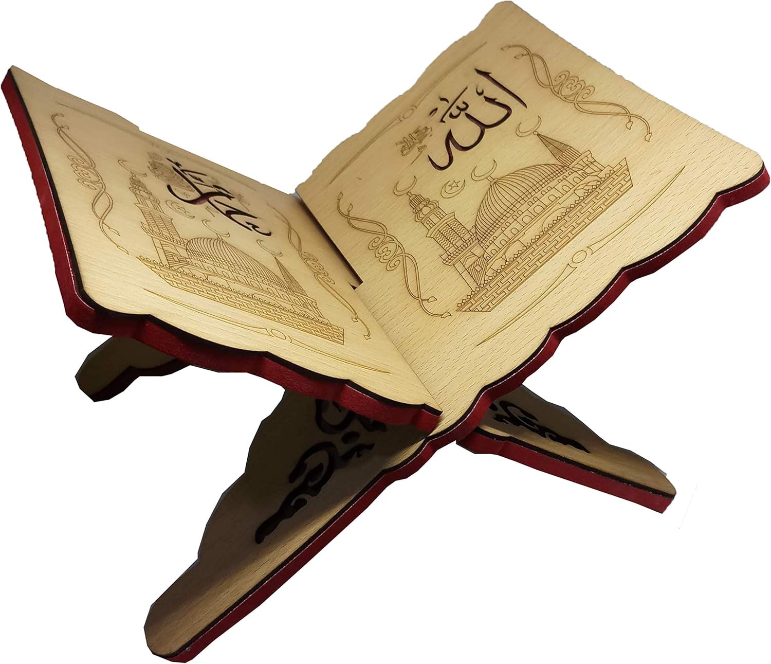 Wooden Quran Rehal Book Stand Foldable Display Holder