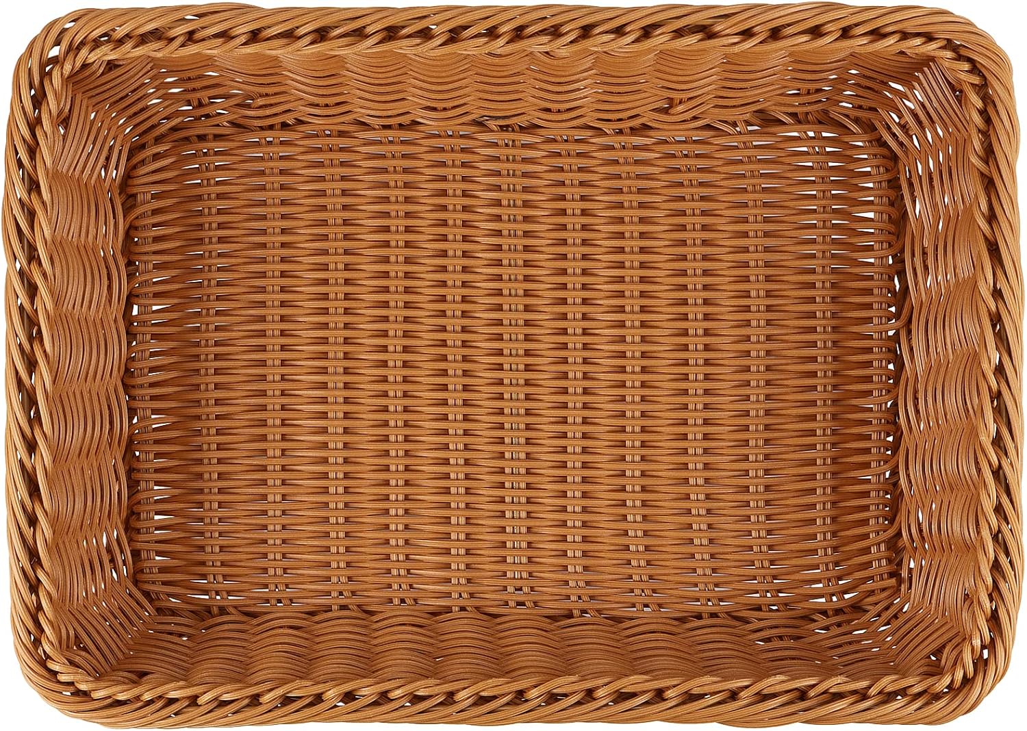 MANCHAP 3PCS 16 Inch Poly Wicker Bread Baskets