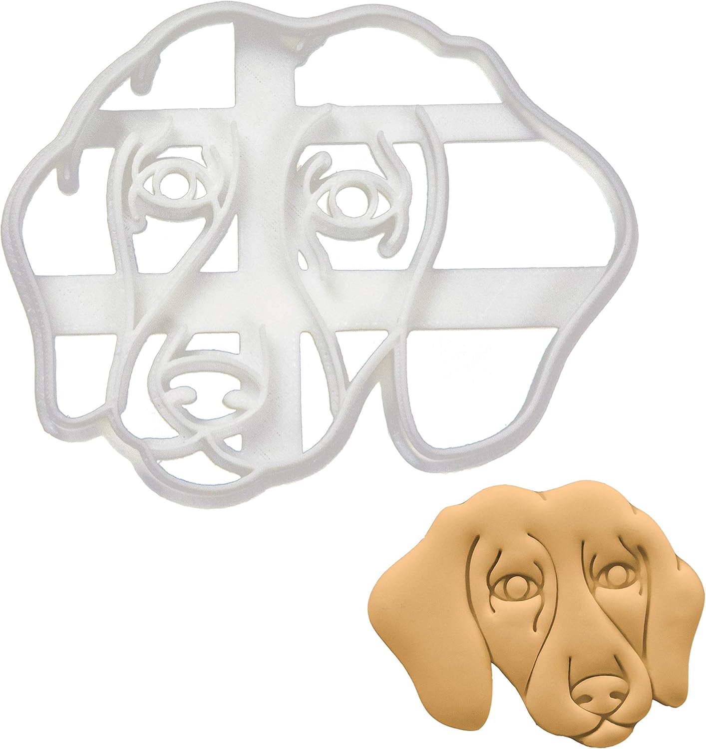 Short Haired Dachshund Face Cookie Cutter - 1 Piece Bakerlogy