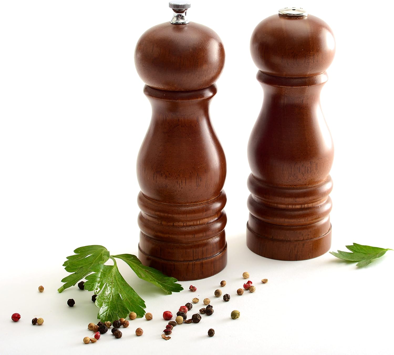 Norpro 6 Inch Peppermill and Salt Shaker Set 1