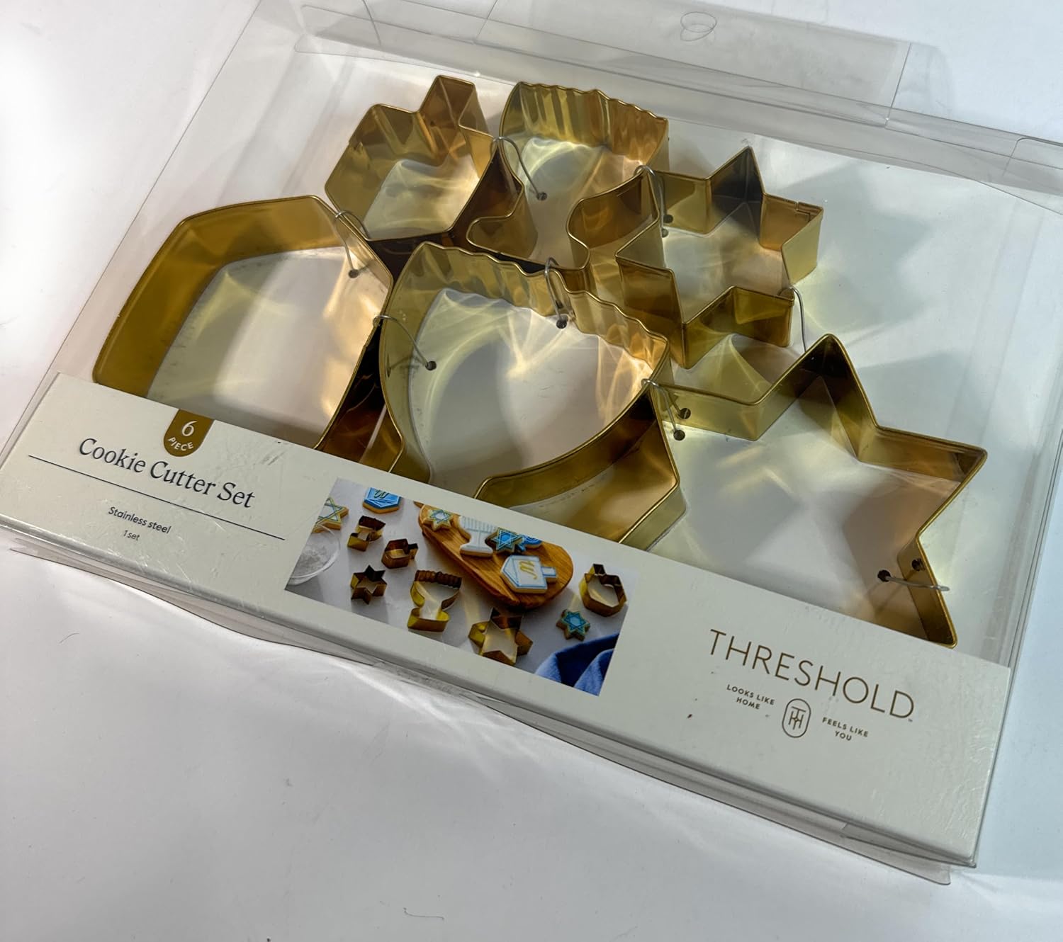Hanukkah Cookie Cutter Set of 6 Stainless Steel