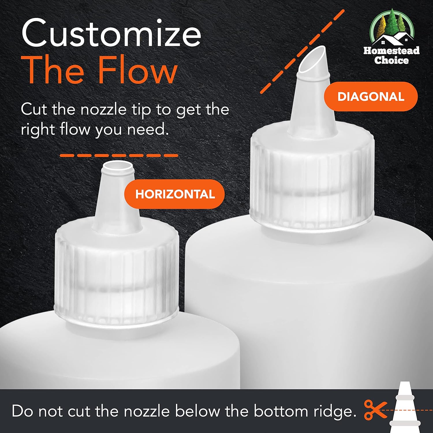 Homestead Choice 7Pack Squeeze Bottles for Sauces