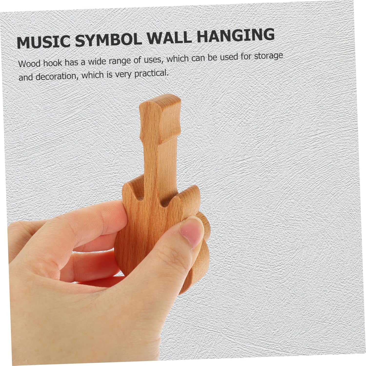 3Pcs ULTECHNOVO Wood Wall Hooks Minimalist Coat Towel Hangers