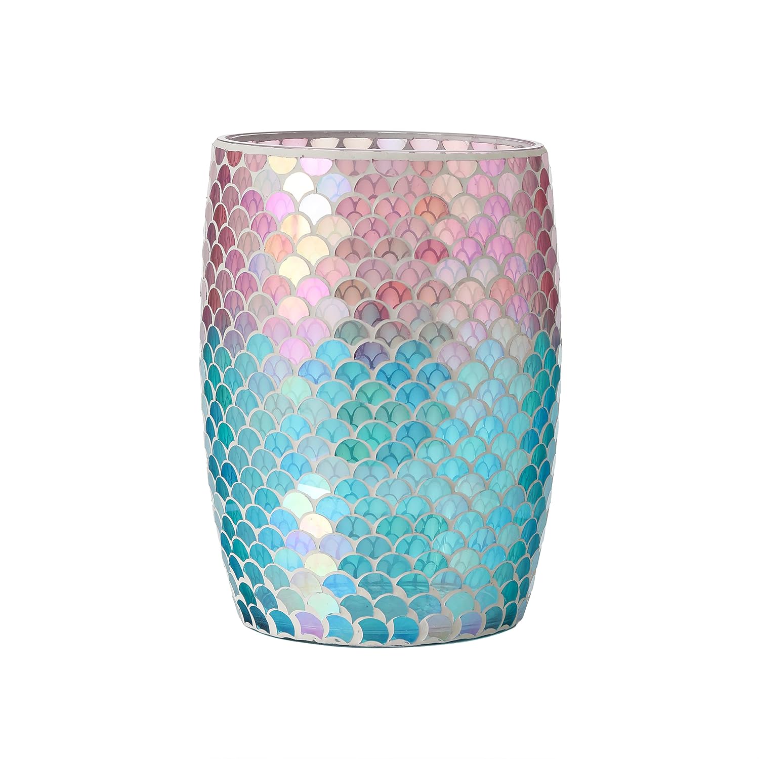 Stylish Mermaid Glass Wastebasket for Modern Homes