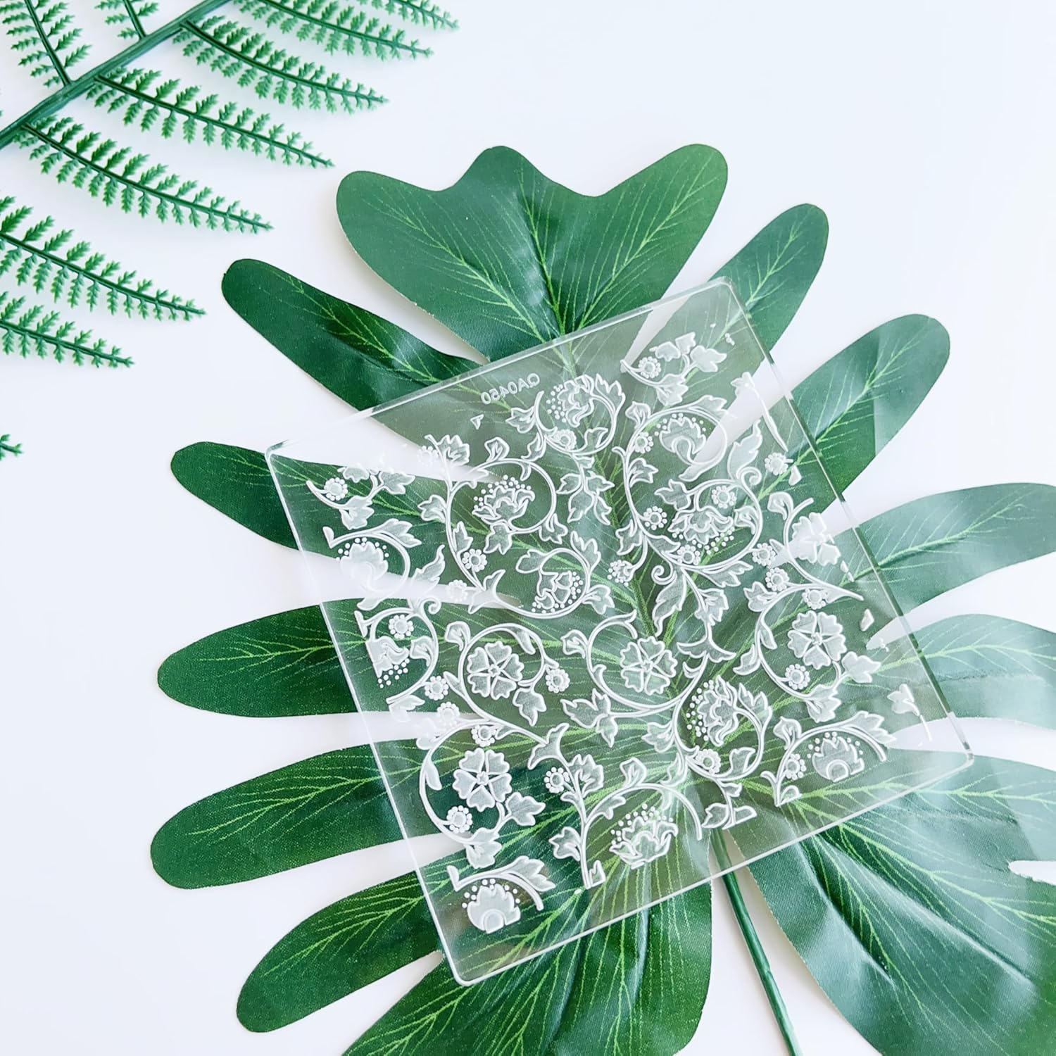 Woodland Texture Embosser - Leaf Vine Cookie Stamp