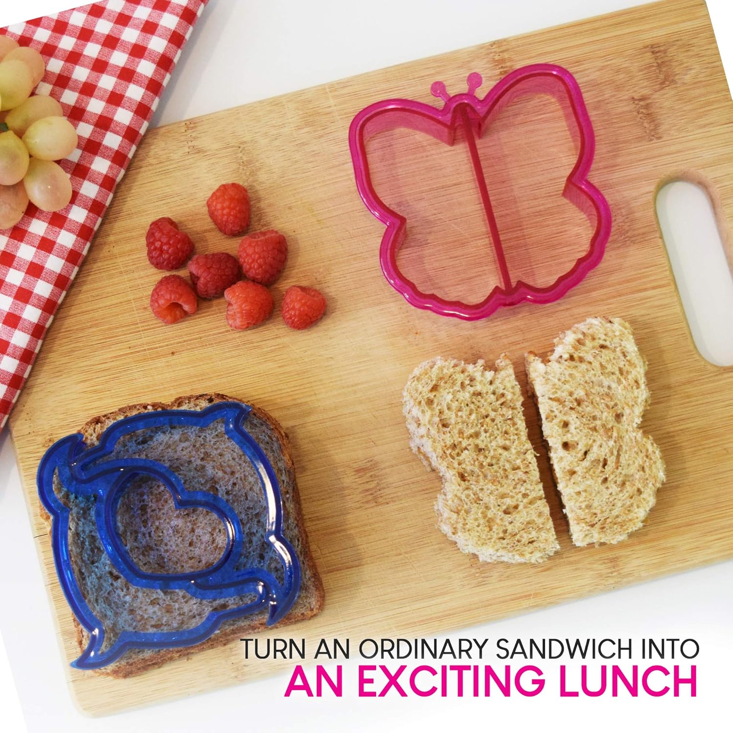 EXULTIMATE Colorful Sandwich Cutter Set of 7